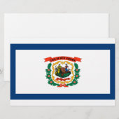 ウェストバージニア州旗 便箋 (正面/裏面)