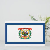 ウェストバージニア州旗 便箋 (スタンド正面)