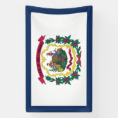 ウェストバージニア州旗 横断幕 (縦)