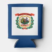 ウェストバージニア州旗 缶クーラー (正面)