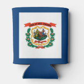 ウェストバージニア州旗 缶クーラー (裏面)