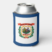 ウェストバージニア州旗 缶クーラー (缶裏面)