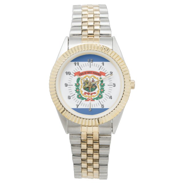ウェストバージニア州旗 腕時計 (正面)