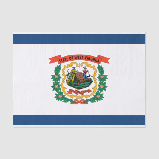 ウェストバージニア州旗 薄葉紙 (正面)