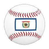 ウェストバージニア州旗 野球ボール (裏面)