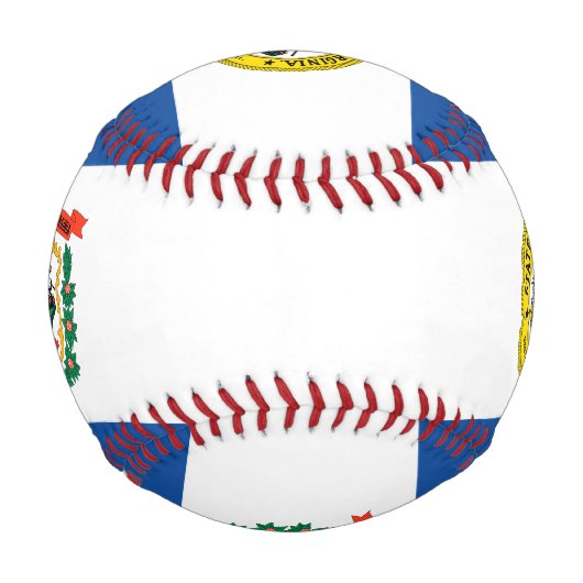 ウェストバージニア州旗 野球ボール (正面)