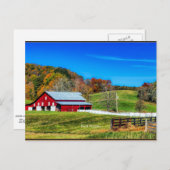 ウェストバージニア州秋 ポストカード (正面/裏面)