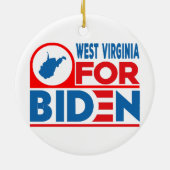 ウェストバージニア州(バイデン氏) セラミックオーナメント (裏面)