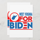 ウェストバージニア州(バイデン氏) 招待状 (正面/裏面)