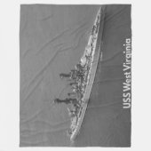 ウェストバージニア州 フリースブランケット (正面)