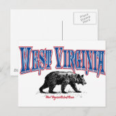 ウェストバージニア州 ポストカード (正面/裏面)