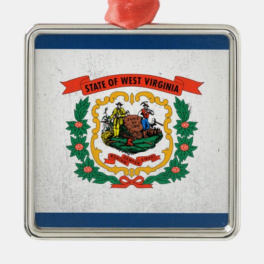 ウェストバージニア州 メタルオーナメント (正面)