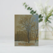 ウェストバージニア州（雪） ポストカード (スタンド正面)