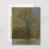 ウェストバージニア州（雪） ポストカード (正面/裏面)