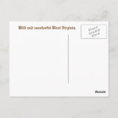 ウェストバージニア州（雪） ポストカード (裏面)