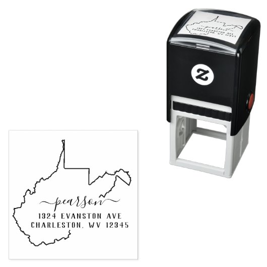 ウェストバージニア差出人住所スタンプセルフインキング セルフインキングスタンプ (インサイチュ)