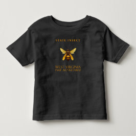 ウェストバージニア準州の昆虫 ミツバチ トドラーTシャツ