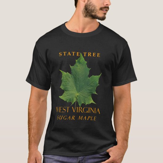 ウェストバージニア準州の樹木 サトウカエデ Tシャツ (正面)