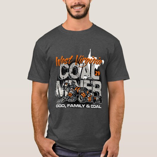 ウェストバージニア炭鉱労働者 Tシャツ (正面)