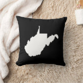 ウェストバージニア白と黒 クッション (ブランケット)