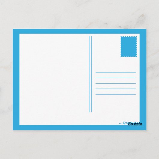 ウェストバージニア色バースト ポストカード (裏面)