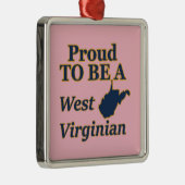 ウェストバージニア誇りを持った州、ウェストバージニア州 メタルオーナメント (右)