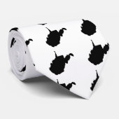 ウェストバージニア黒白 ネクタイ (ロール)