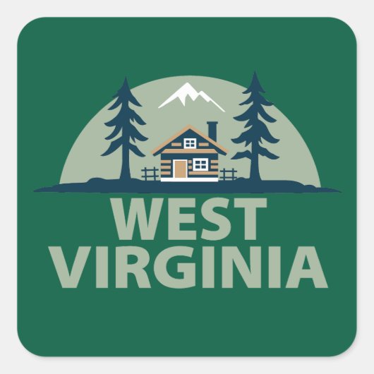 ウェストバージニア、アメリカ合衆国 スクエアシール (正面)
