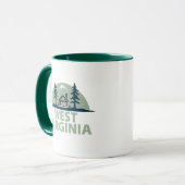 ウェストバージニア、アメリカ合衆国 マグカップ (正面左)