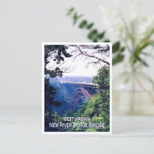 ウェストバージニア – アメリカ – モザイク –  ポストカード (スタンド正面)