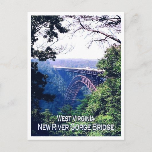 ウェストバージニア – アメリカ – モザイク – ポストカード (正面)