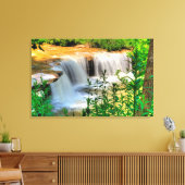 ウェストバージニア、アルバート滝 キャンバスプリント (インサイチュ (リビング))