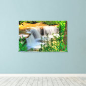 ウェストバージニア、アルバート滝 キャンバスプリント (インサイチュ (ウッドフロア))