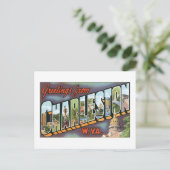 ウェストバージニア、チャールストンからの挨拶 ポストカード (スタンド正面)