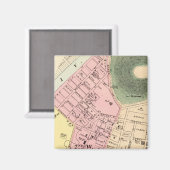 ウェストバージニア、チャールストンの地図 マグネット (正面/裏面)