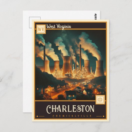 ウェストバージニア、チャールストン |ヴィンテージ ポストカード (正面/裏面)