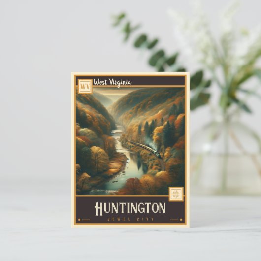 ウェストバージニア、ハンチントン |ヴィンテージ ポストカード (スタンド正面)