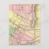 ウェストバージニア、パーカースバーグの地図 ポストカード (正面)