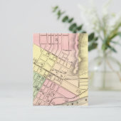 ウェストバージニア、パーカースバーグの地図 ポストカード (スタンド正面)