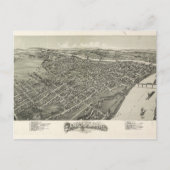 ウェストバージニア、パーカースバーグの空中表示(1899) ポストカード (正面)