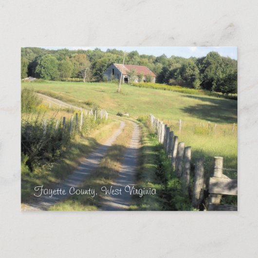 ウェストバージニア、ファイエット郡 ポストカード (正面)