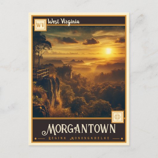 ウェストバージニア、モルガンタウン |ヴィンテージ ポストカード (正面)
