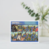 ウェストバージニア・ヴィンテージ・トラベルからの挨拶 ポストカード (スタンド正面)