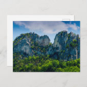 ウェストバージニア、夏のセネカロック ポストカード (正面/裏面)