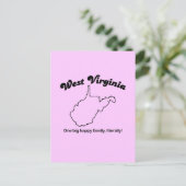 ウェストバージニア – 文字通り1つの大きな家族 ポストカード (スタンド正面)