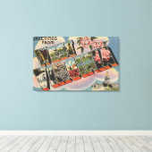 ウェストバージニア(首都建物) キャンバスプリント (インサイチュ (ウッドフロア))