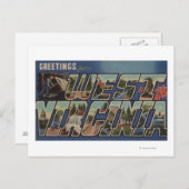 ウェストバージニア(Coal-Miner) – ラージレターのシーン ポストカード (正面/裏面)