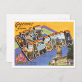 ウェストバージニヴィンテージ旅行からの挨拶 ポストカード (正面/裏面)