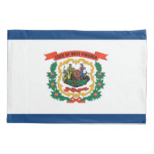 ウェストバ独身のージニア州の愛国的なピローケース国旗 枕カバー (裏面)