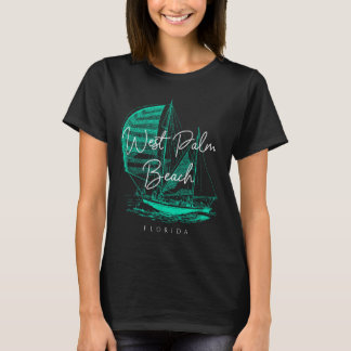 ウェストパームビーチセーリングボート Tシャツ
